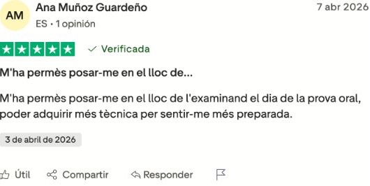 Opinió real de cinc estrelles d’una persona que ha confiat en C2Català