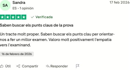 Opinió real de cinc estrelles d’una persona que ha confiat en C2Català